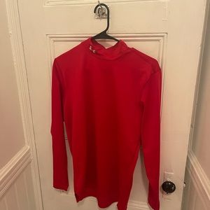 Under Armour Men's Cold Gear Red Thermal Long Sleeve Size Large